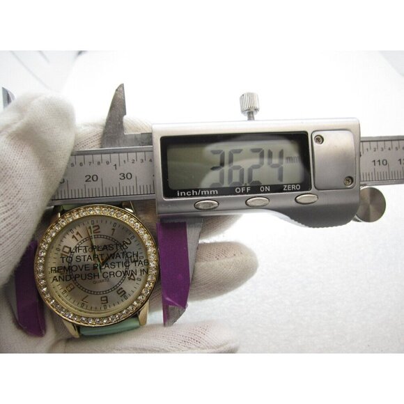 Women Gossip Quartz WR Analog 36mm Round Watch (H486) "New Battery" - Picture 2 of 10